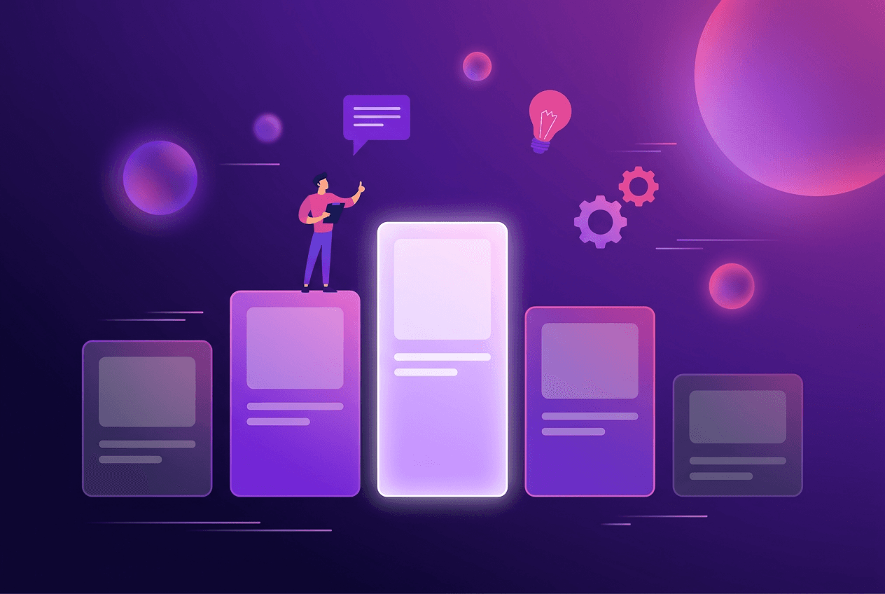 Illustration of ranked challenge platforms for coaches