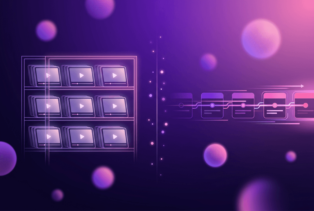 Illustration comparing a challenge app and a course platform side by side